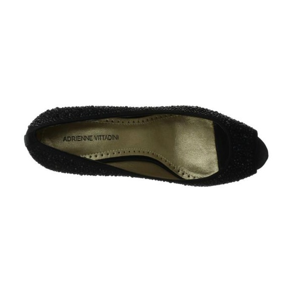 Adrienne Vittadini Pippi Platform Black Pump US 9 - Picture 3 of 4